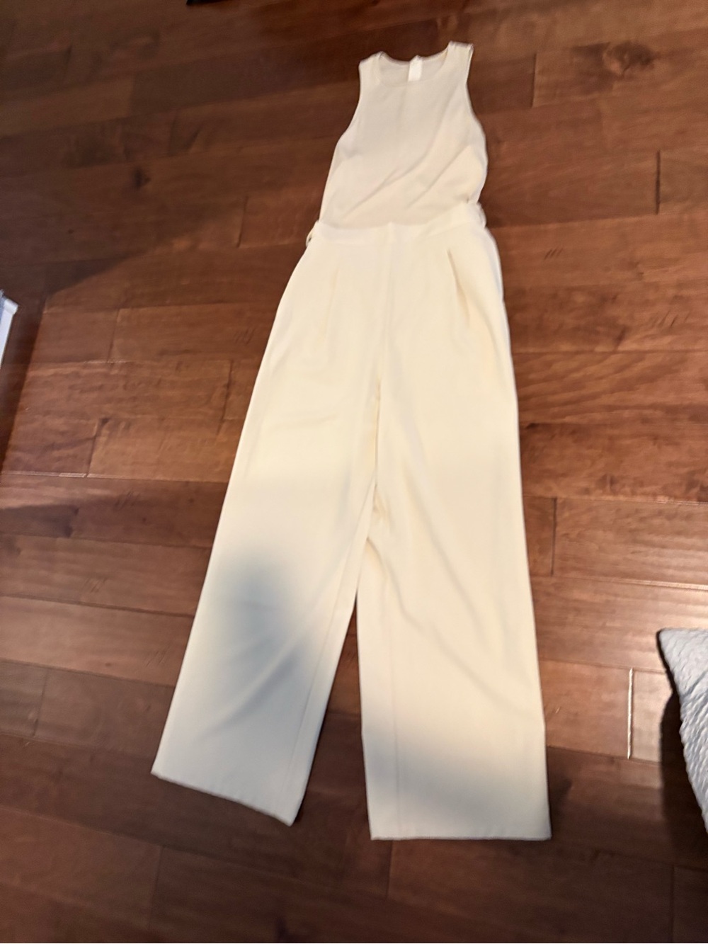 Cider Cream Sleeveless Wide-Leg Jumpsuit - Picture 4 of 4